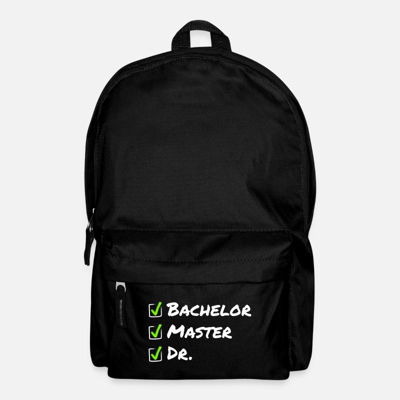 Bachelor Master Dr - Lustige Abschlusspromotion - Rucksack - Schwarz