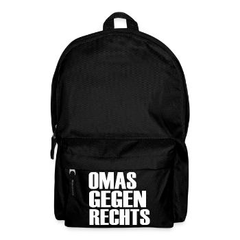 Omas gegen rechts - Rucksack - Schwarz - Vorne