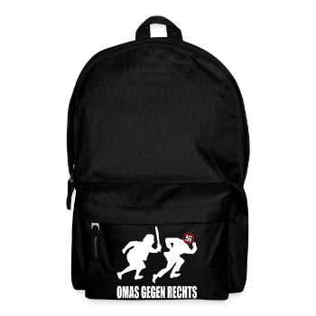 Omas gegen rechts - Rucksack - Schwarz - Vorne