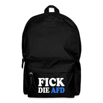 Fick die afd - Rucksack - Schwarz - Vorne