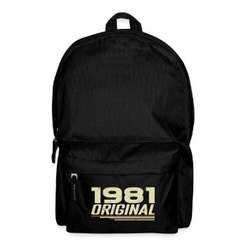 Né en 1981 Vintage 1981 Anniversaire Rétro 1981 - Sac à dos - noir - Devant