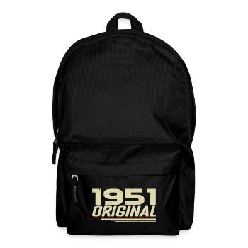 Né en 1951 Vintage 1951 Anniversaire Rétro 1951 - Sac à dos - noir - Devant