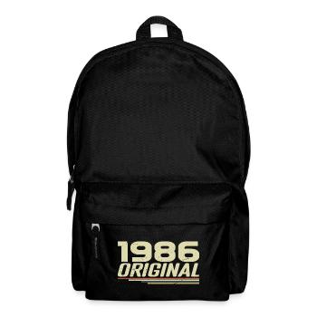Born in 1986 Vintage 1986 Retro Birthday 1986 - Backpack - black - Front