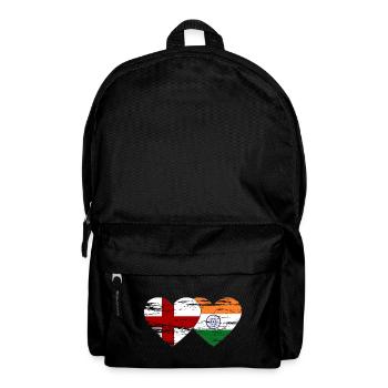 Drapeau de l’Angleterre et de l’Inde utilisé - Sac à dos - noir - Devant