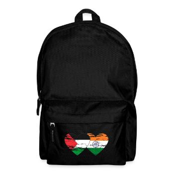 Palestine Inde Drapeau Coeur Utilisé - Sac à dos - noir - Devant