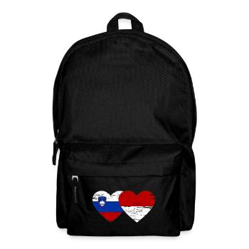 Slovénie Indonésie Drapeau Coeur utilisé - Sac à dos - noir - Devant