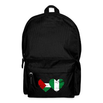 Drapeau de la Palestine et du Nigeria utilisé - Sac à dos - noir - Devant
