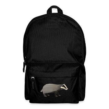 Dachs Waldtier Naturschutz Geschenk Polygon - Rucksack - Schwarz - Vorne
