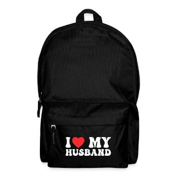 Ich liebe meinen Mann - Rucksack - Schwarz - Vorne