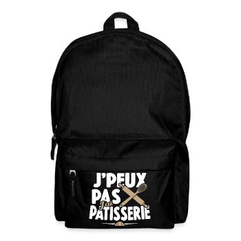 Je Peux Pas J'ai Pâtisserie - Sac à dos - noir - Devant