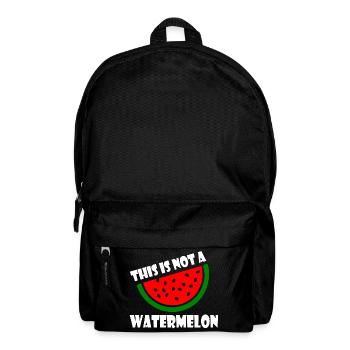 THIS IS NOT A WATERMELON - Rucksack - Schwarz - Vorne