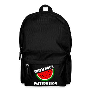 THIS IS NOT A WATERMELON - Rucksack - Schwarz - Vorne