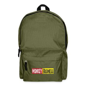 Monkey Business - Backpack - olive green - Front