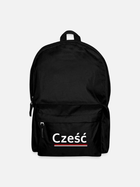 Hallo - Begrüßung in polnischer Sprache - Rucksack - Schwarz