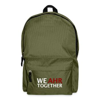 We AHR together | Ahrtal Hochwasser SolidAHRität - Rucksack - Olivgrün - Vorne