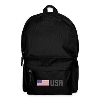 ÉQUIPE États-Unis Drapeau américain devant la police de caractères - Sac à dos - noir - Devant