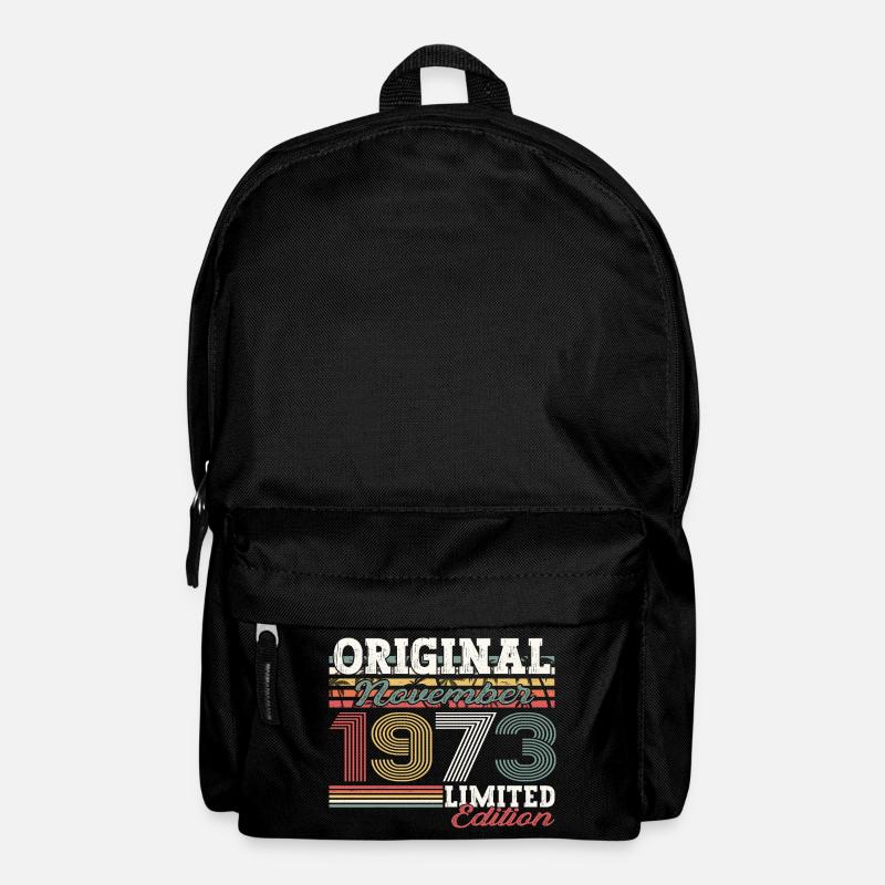 Original November 1973 49. Geburtstag Geschenk - Rucksack - Schwarz