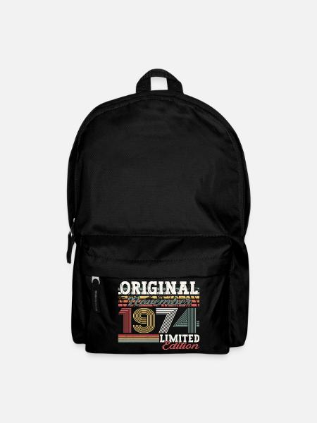 Original November 1974 48. Geburtstag Geschenk - Rucksack - Schwarz