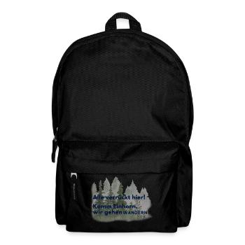 All the crazy here - Backpack - black - Front