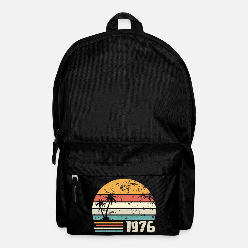 1976 Birthday Gift - Made in 1976 Retro 1976 - Backpack - black