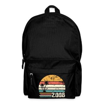 2008 Birthday Gift - Made in 2008 Retro 2008 - Backpack - black - Front