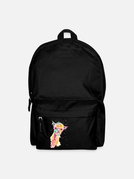 Buntes Alpaka Maurice - Rucksack - Schwarz