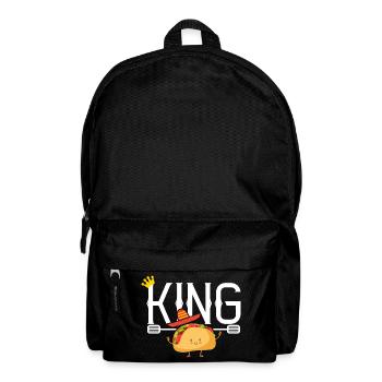 king taco tacos Mexican cuisine - Backpack - black - Front
