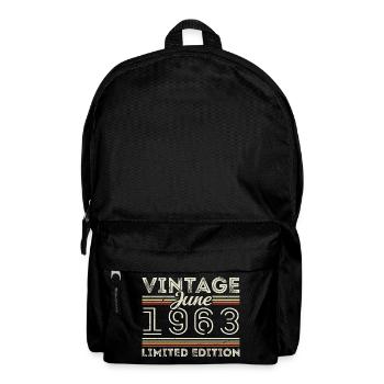 June 1963 June Birthday Present June 1963 - Backpack - black - Front
