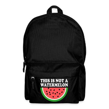 THIS IS NOT A WATERMELON - Rucksack - Schwarz - Vorne