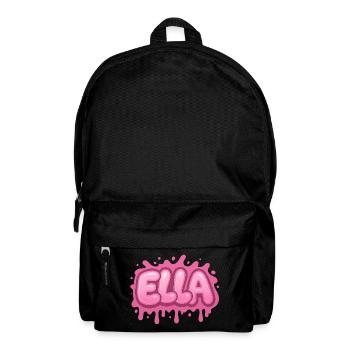 Graffiti ELLA Name Gift Ideal Druckbar - Rucksack - Schwarz - Vorne