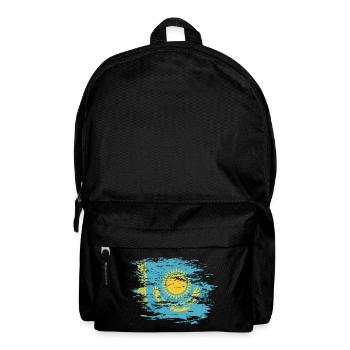 Kazakhstan flag used - Backpack - black - Front