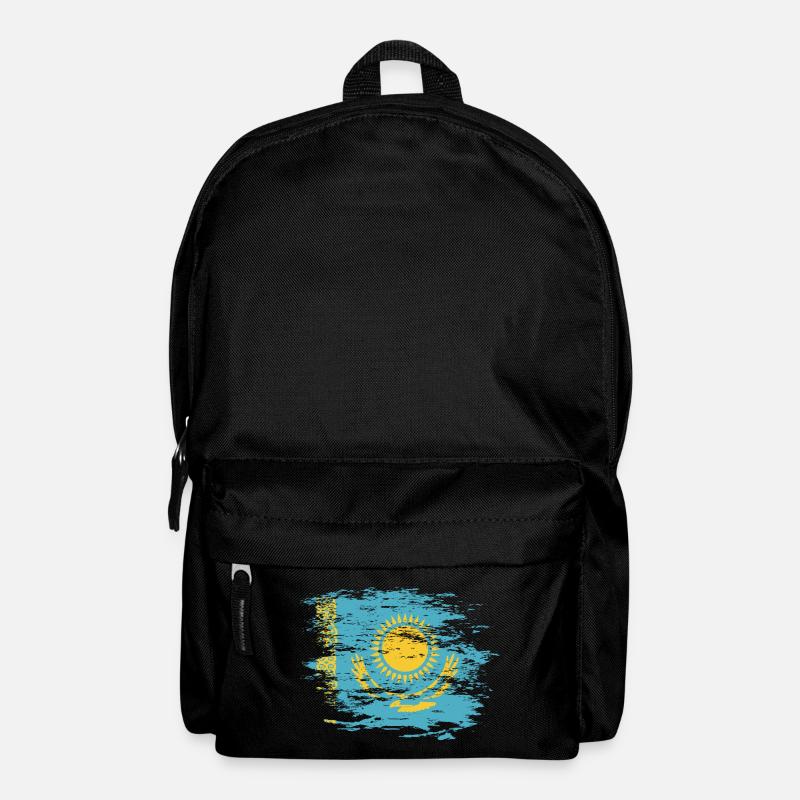 Kasachstan Flagge used - Rucksack - Schwarz