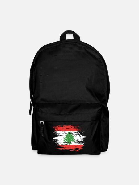 Lebanon flag used - Backpack - black