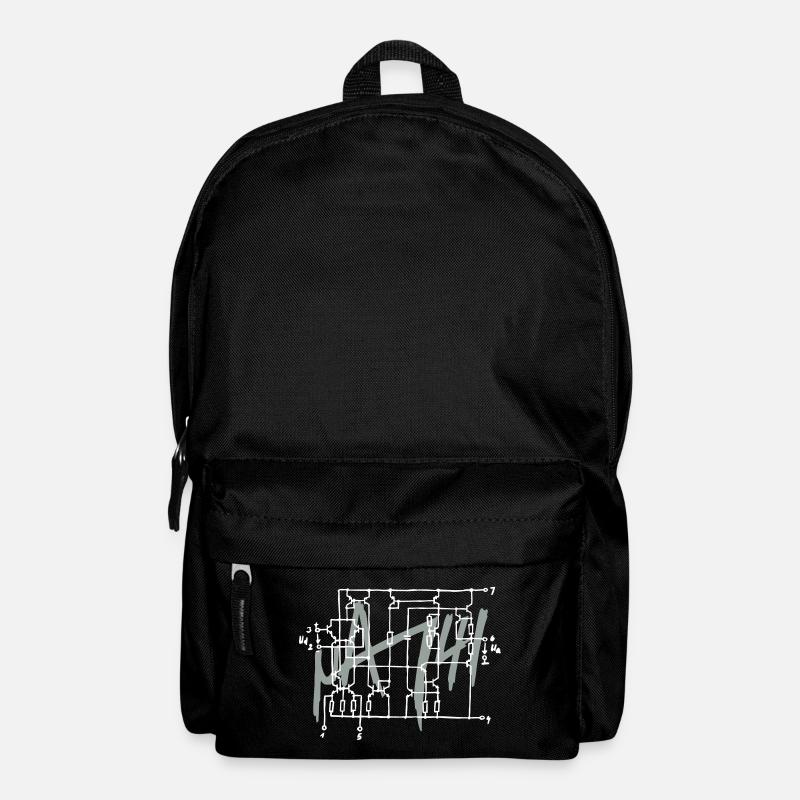 uA741 Operationsverstärker Schaltplan - Rucksack - Schwarz