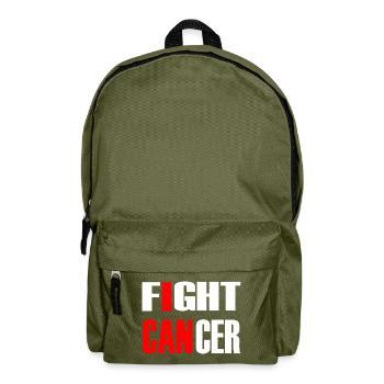 Combattre le cancer 2- Lutte contre le cancer - Sac à dos - vert olive - Devant