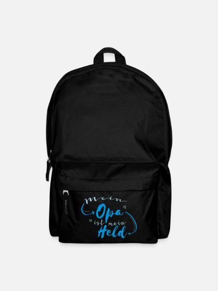 Mein Opa ist mein Held - Rucksack - Schwarz