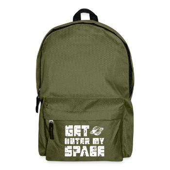 Get out of my way I need space and distance - Backpack - olive green - Front