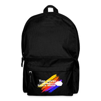 You never score alone - Rucksack - Schwarz - Vorne