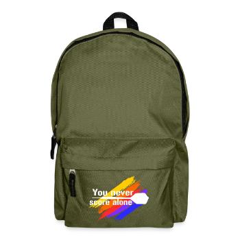 You never score alone - Rucksack - Olivgrün - Vorne