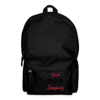 Glück Langeoog - Rucksack - Schwarz - Vorne