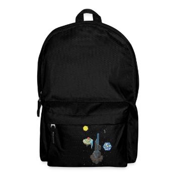 Cuboid cosmos - Backpack - black - Front