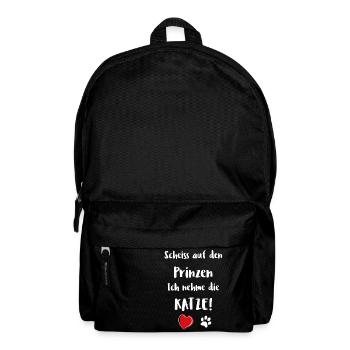 Katze Katzen Kater Geschenk Liebe Siam Maine Coon - Rucksack - Schwarz - Vorne