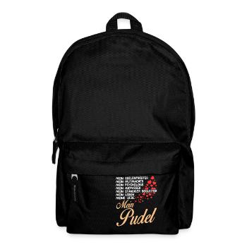 Pudel - Mein - Rucksack - Schwarz - Vorne