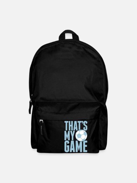 that's my game - soccer - Backpack - black