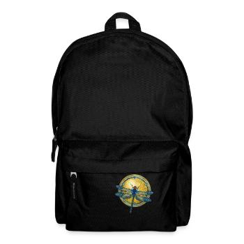 Libelle Jugendstil - Rucksack - Schwarz - Vorne