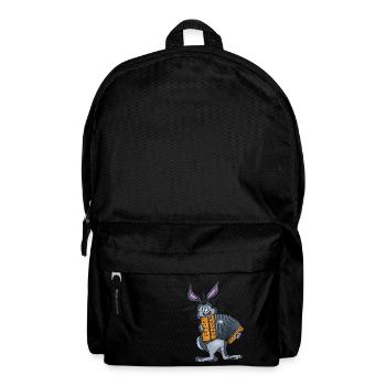 Toni the hare plays the hand organ - Backpack - black - Front