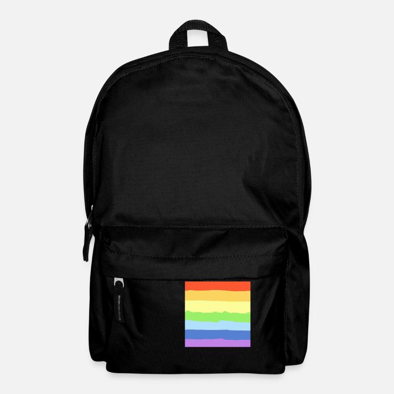 Regenbogen Pride - Rucksack - Schwarz