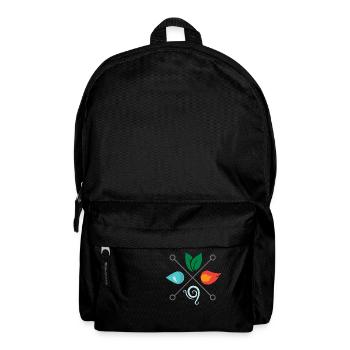 Symbole Quatre éléments Terre Air Air Feu Eau - Sac à dos - noir - Devant