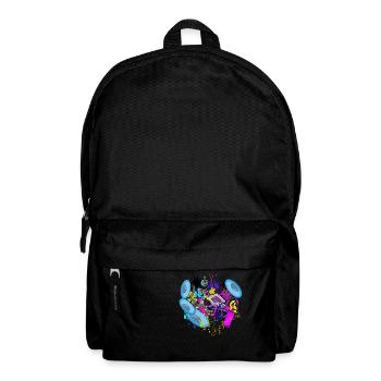 Graffiti music - Rucksack - Schwarz - Vorne