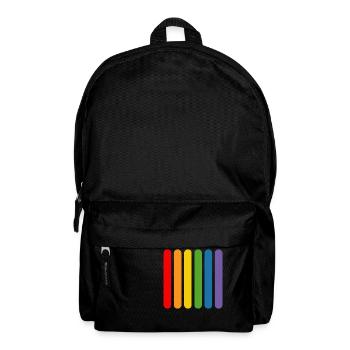 Staebchen arc-en-ciel - Sac à dos - noir - Devant